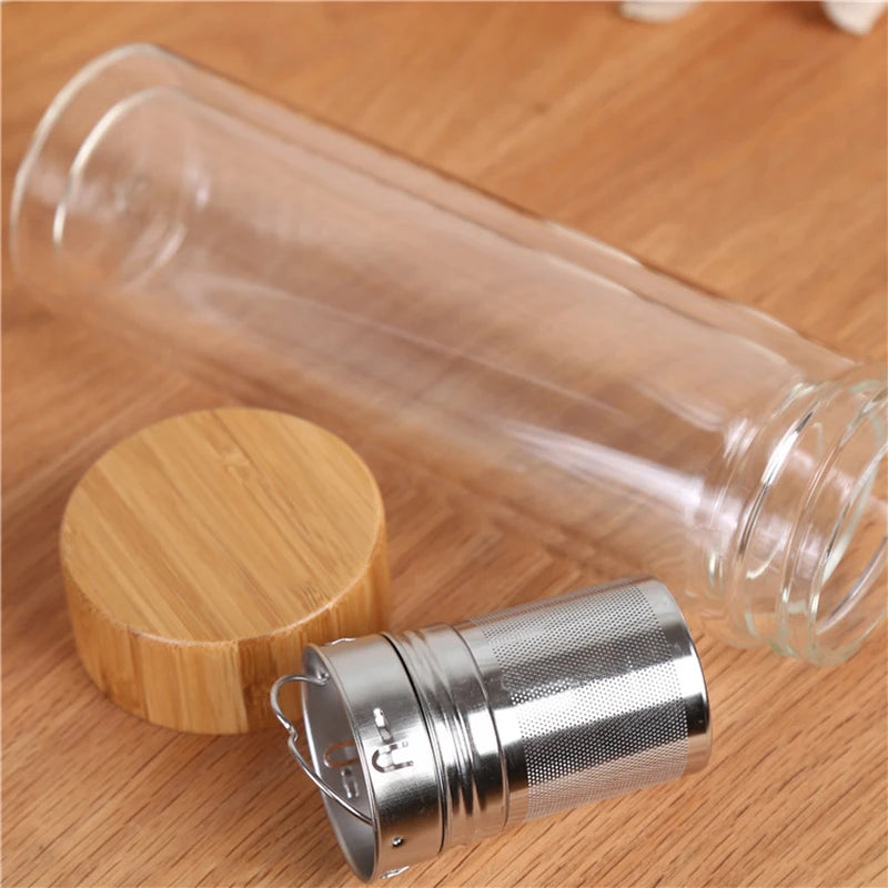 Gourde En Verre Avec Infuseur