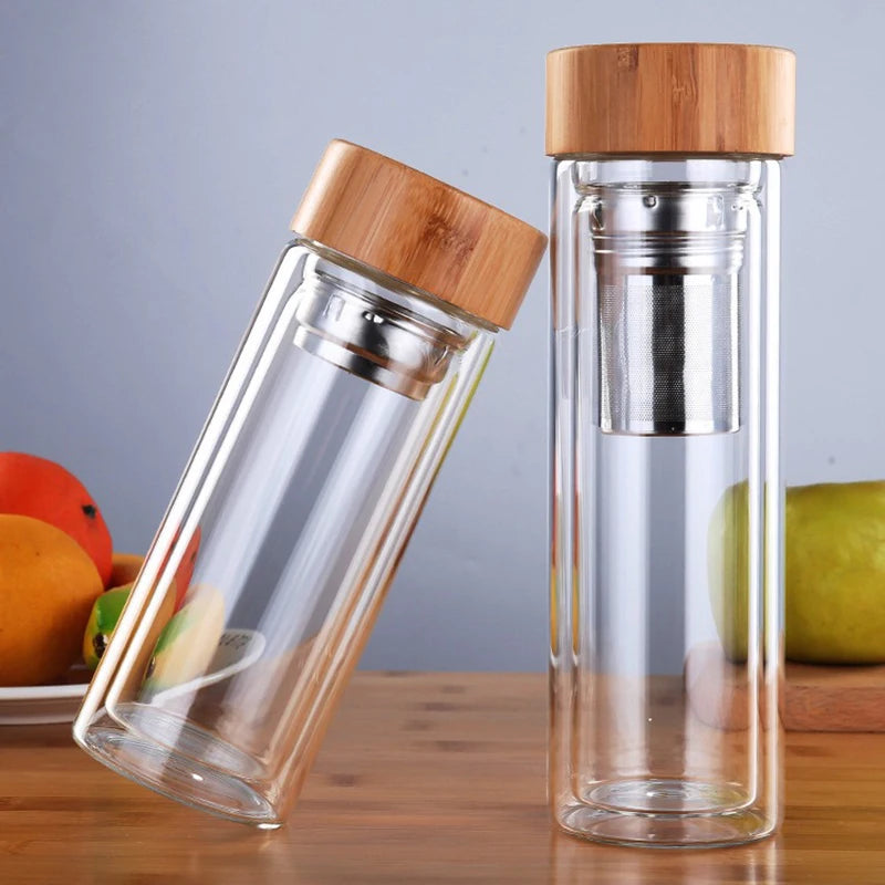 Gourde En Verre Avec Infuseur