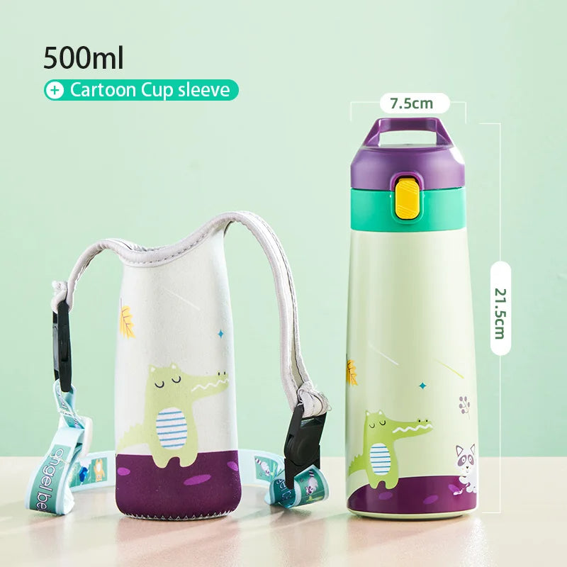 Gourde enfant thermos avec paille