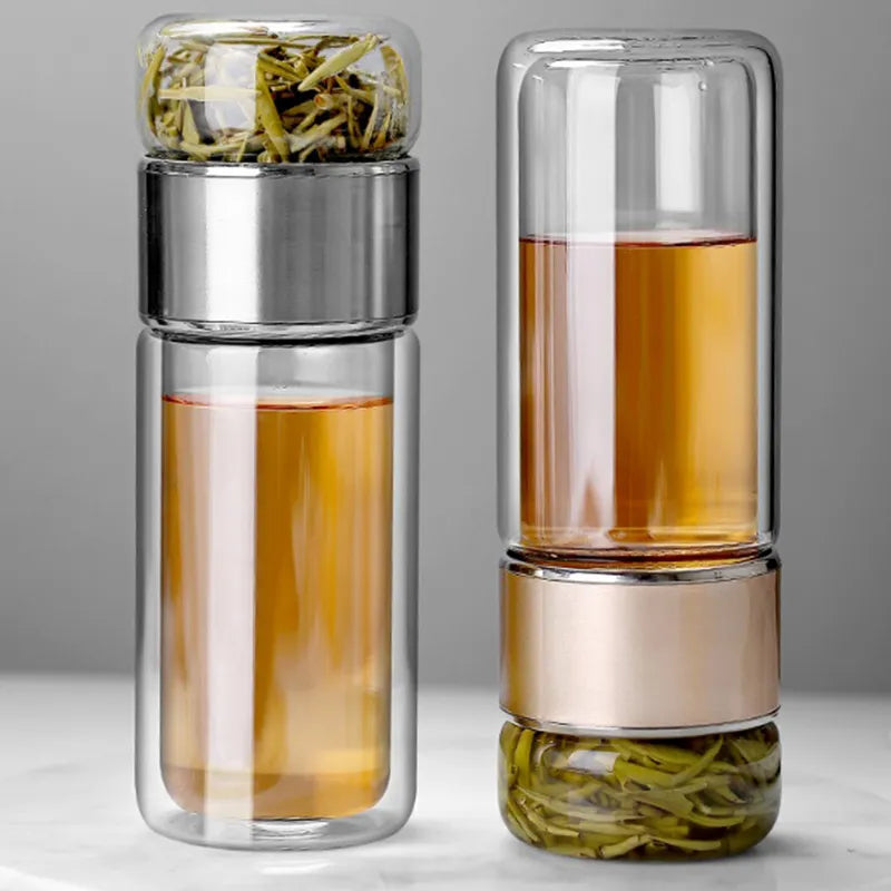 Gourde En Verre Pour Thé transparente