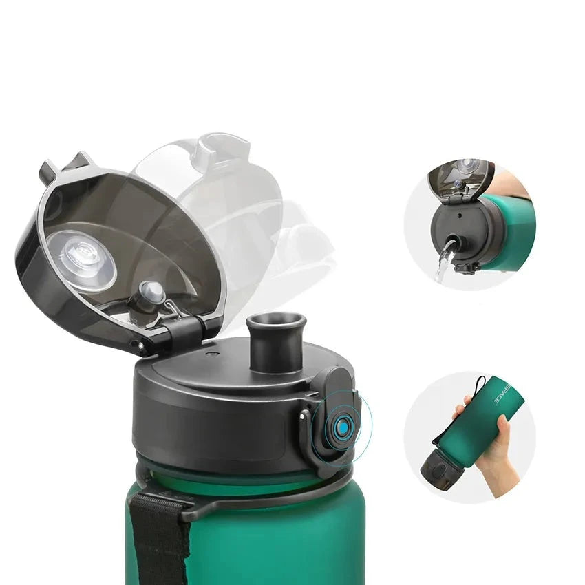 Gourde Plastique Souple avec shaker intégré
