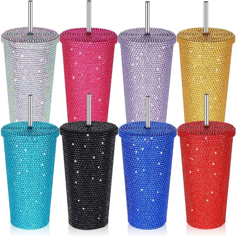 Gourde Thermos Fashion avec strass scintillants